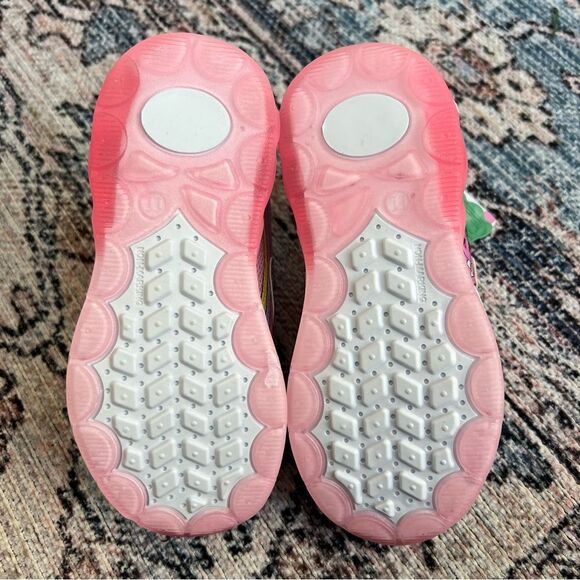 NEW Girls Disney Junior Pink Minnie Mouse Sparkle Light Up Sneakers Size 11 NWT - Picture 9 of 13